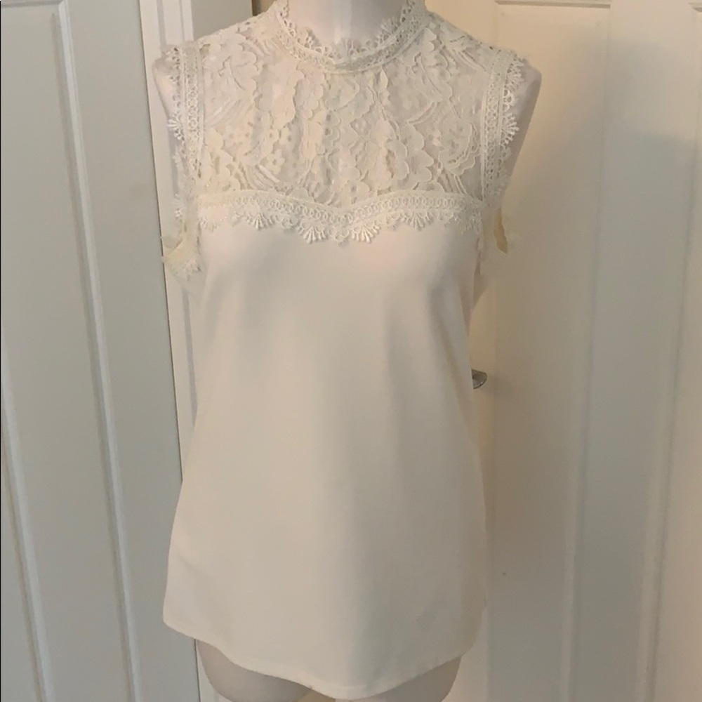 H&M Lacy Sleeveless Blouse